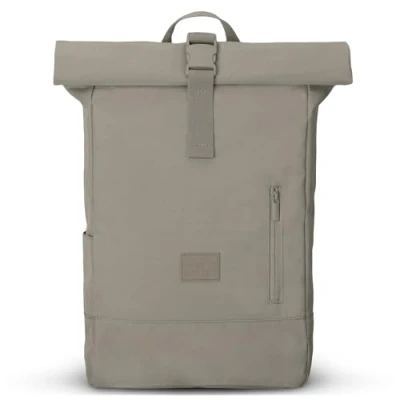 Image of JOHNNY URBAN Roll Top Backpack Women &amp; Men Grey Robin Medium Durable Rolltop Daypack Casual Rucksack Day Bag 16 Inch Laptop Compartment Water Repellent