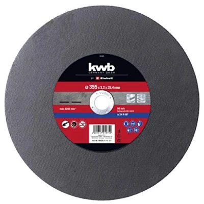 Image of Original Einhell Cutting Disc (Metal Machine Accessories, Suitable for Metal TC MC 355/1, Diameter 355 x 25.4 3.2 mm, Max. 4400 min 1)