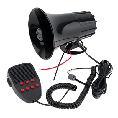 Image of 12V Loud Horn Siren For Car Vans Trucks Motorcycles Boats Warning Alarm with 150db 100W Speaker