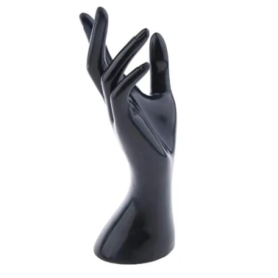 Image of Mannequin Hand model Jewelry Display Stand Female Bracelet Ring Gloves Organizer Holder Rack 4 Color (black)