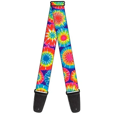 Image of Buckle Down GS W30002 &quot;70&#039;s Tie Dye&quot; Guitar Strap
