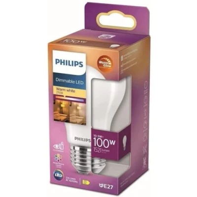 Image of Philips Standard LED Bulb E27 100 W Warm White Frosted Glass Dimmable