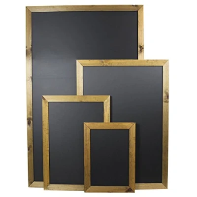 Image of Chalkboards UK WC363 Standard Framed Blackboard, Wood, Black, A3, 480 x 360 mm