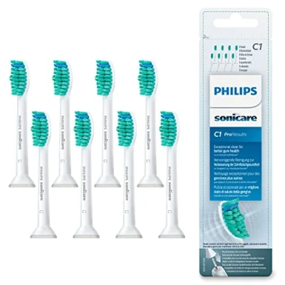 Image of Philips Sonicare Original ProResults Standard Sonic Toothbrush Heads 8 Pack in White (Model HX6018/07)