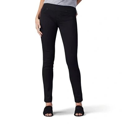 Image of Lee Women&#039;s Sculpting Slim Fit Skinny Leg Pull On Jean, Black, 8 US
