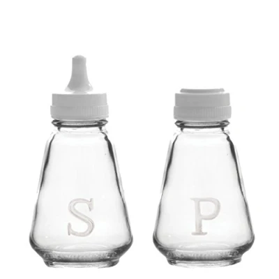 Image of Ravenhead Glass Salt Pepper Shaker Vinegar Serving Bottle in Choice of Deals (Salt Set)