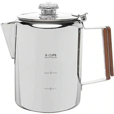 Image of COLETTI Bozeman Coffee Percolator, Percolator Pot, Stovetop, Camping Makers, Pot Camp