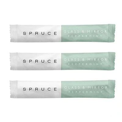Image of Spruce Glass &amp; Mirror Cleaning Refills: 3x Plastic free Concentrated Refills for Glass, Mirrors Stainless Steel, Non Toxic Eco Friendly