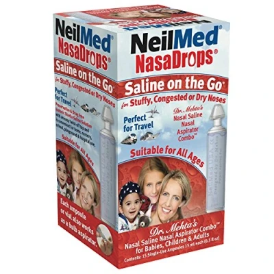 Image of NeilMed Saline On the Go NasaDrops