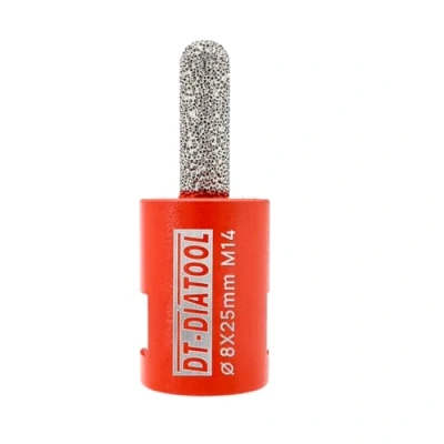Image of DT DIATOOL Diamond Mortar Raking Bit for Brick Joints Stone Masonry Granite Diameter 8x25mm, M14 Thread Router