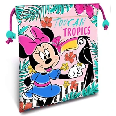 Image of Minnie Mouse Food Bags Bento Lunch Boxes Carrier Home Items Unisex Adult, Multicolour (Multicoloured), Single
