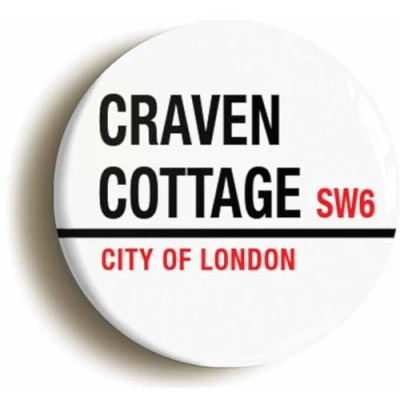Image of Ozorath Craven Cottage City of London SW6 Button Badge (1inch / 25mm diameter)