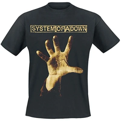 Image of System Of A Down Hand T Shirt black L