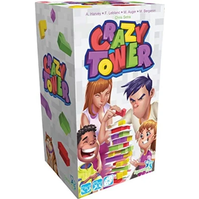 Image of Synapses Games Crazy Tower Board Game Ages 8+ 1 4 Players 15 Minutes Playing Time