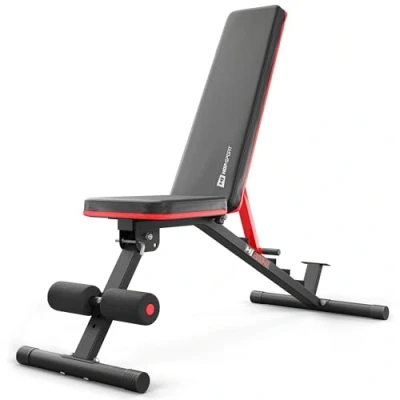 Image of Hop Sport weight bench HS 2050HB, foldable &amp; stable bench, multifunctional and adjustable training load capacity up to 160 kg