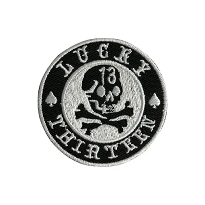 Image of Lucky 13 Circle Iron/Sew On Patch Embroidered Applique for Clothes 7CM x