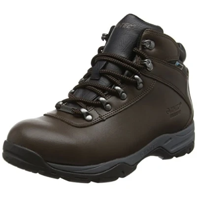 Image of Hi Tec Women&#039;s Eurotrek III Waterproof High Rise Hiking Boots, Brown (Dark Chocolate), 8 UK