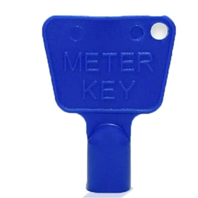 Image of SUL Meter Box Key Plastic Utility Cupboard Electric Gas Triangle Socket Spanner 5 Pack Blue