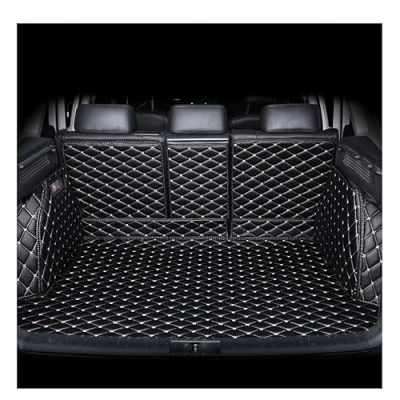 Image of Car leather Trunk Mat,for Toyota BZ4X 2022 2023 Boot Liner Protector Mats Anti Scratch Slip Waterproof Pad Accessories,A