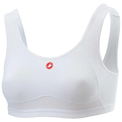Image of CASTELLI 4518550 ROSSO CORSA bra Women&#039;s Sports WHITE BLACK M