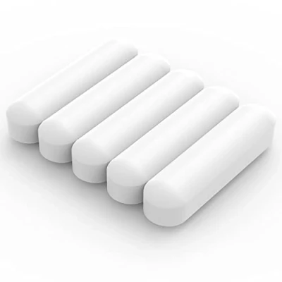 Image of Labasics 5 Pack Stir Bar Set, 30 mm PTFE Coated Magnetic Stirring Bars White Laboratory Mixer for Stirrers, PK
