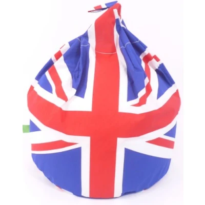 Image of GB Union Jack Bean Bag With Beans 100% Cotton Adult Size