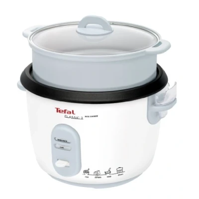 Image of Tefal RK1011 Rice Cooker with Steamer Insert, White