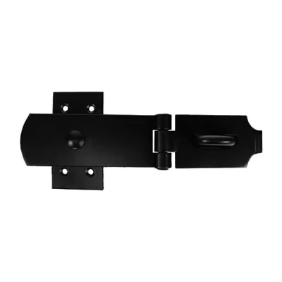 Image of Timco Swivel Pattern Hasp &amp; Staple Heavy Duty Black (Size 8&quot; 1 Each)