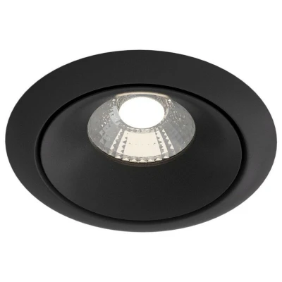 Image of Maytoni Yin Dimmable Recessed Downlight Black 3000K