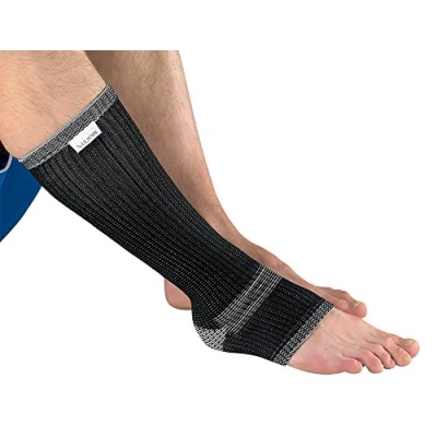 Image of VULKAN Advanced Elastic Calf and Shin Support, Comfortable Compression Sleeve, Relieves Pain for Strains Splints, Anti Bacterial Breathable Fabric, Large, Black