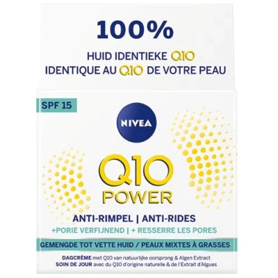 Image of Nivea Anti Wrinkle Day Cream Q10 Light Texture, 50 g