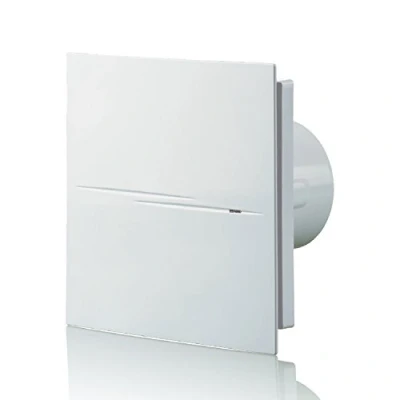 Image of Blauberg UK Quiet Style 100 Calm Design Low Noise Energy Efficient Bathroom Extractor Fan White 100mm Standard, 7.5 W, 240 V