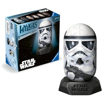 Image of Ravensburger Star Wars Hylkies Figures Stormtrooper Gifts for Kids and Adults Age 6 Years Up Collectable Toys 3D Jigsaw Puzzles, White