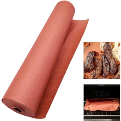Image of Butcher Paper for Smoking Meat, Food Grade Kraft Grill, Smoker, Fish Pink Roll 30 cm x 100ft