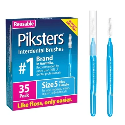 Image of Piksters Interdental Brushes (35 Pack, Size 5 (Blue))