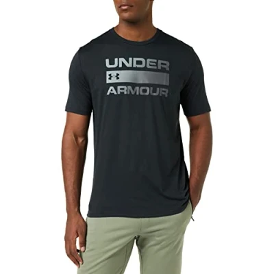 Image of Under Armour Mens UA Team Issue Wordmark SS T Shirt Black 3XL
