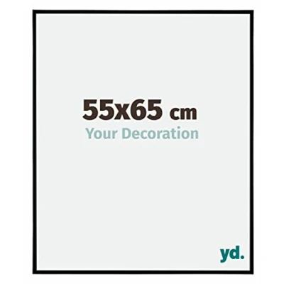 Image of yd. Your Decoration Picture Frame 55 x 65 cm Plastic with Acrylic Glass Anti Reflective Excellent Quality Matte Black Evry
