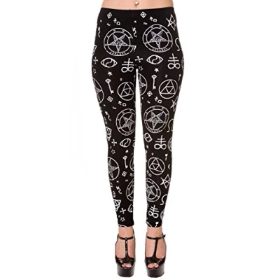 Image of Banned Apparel Pentagram Black Leggings S