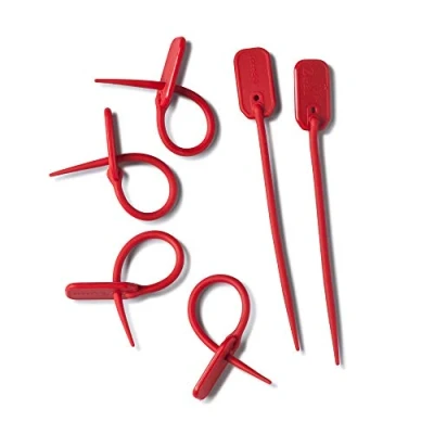 Image of Zeal Silicone Bag Ties, Red, One Size