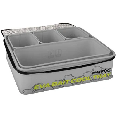 Image of Matrix EVA Bait Cooler Tray (light grey) (inc 4 tubs)