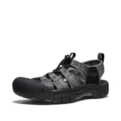 Image of KEEN Men&#039;s Newport H2 Sandal, Black Steel Grey, 9 UK