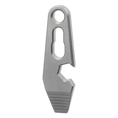 Image of EDC Pry Bar, TC4 Titanium Keychain Multi Tool with Bottle Opener &amp; Flathead Screwdriver Tip for Outdoor Camping Adventure Hunting