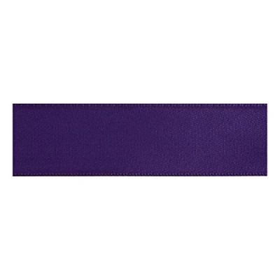 Image of Double Face Satin Bowtique Ribbon 5m x 12mm Colour Purple