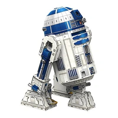 Image of University Games Star Wars R2 D2 Model Kit, Grey and Blue