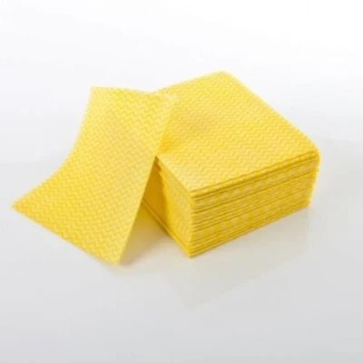 Image of Pack Of 50 (YELLOW) All Purpose Hygienic Cleaning Cloths Large Kitchen J Type Cloth Catering by Pasha81