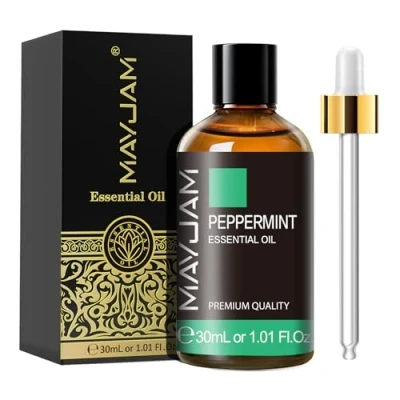 Image of MAYJAM Peppermint Essential Oils 30ML, Oil for Diffuser, Humidifier, DIY, Home, Wardrobes