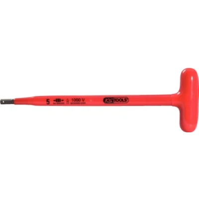 Image of KS Tools 117.1673 Insulated T grip hex box spanner, 4x120mm