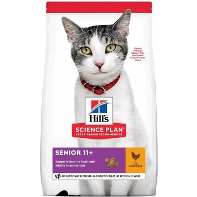 Image of Hills Science Plan Senior Chicken Dry Cat Food 3kg