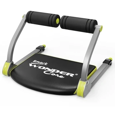 Image of Wonder Core Smart Ab Machine, Sit Up Exercise Equipment, Crunches Workout Abdominal Muscle Exerciser, Total Body Machine for Home (New Green)