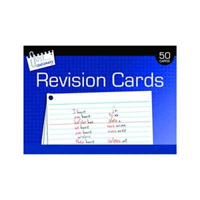 Image of Just stationery 50 Revision Cards 10.5 x 15cm Double Sided, 6835